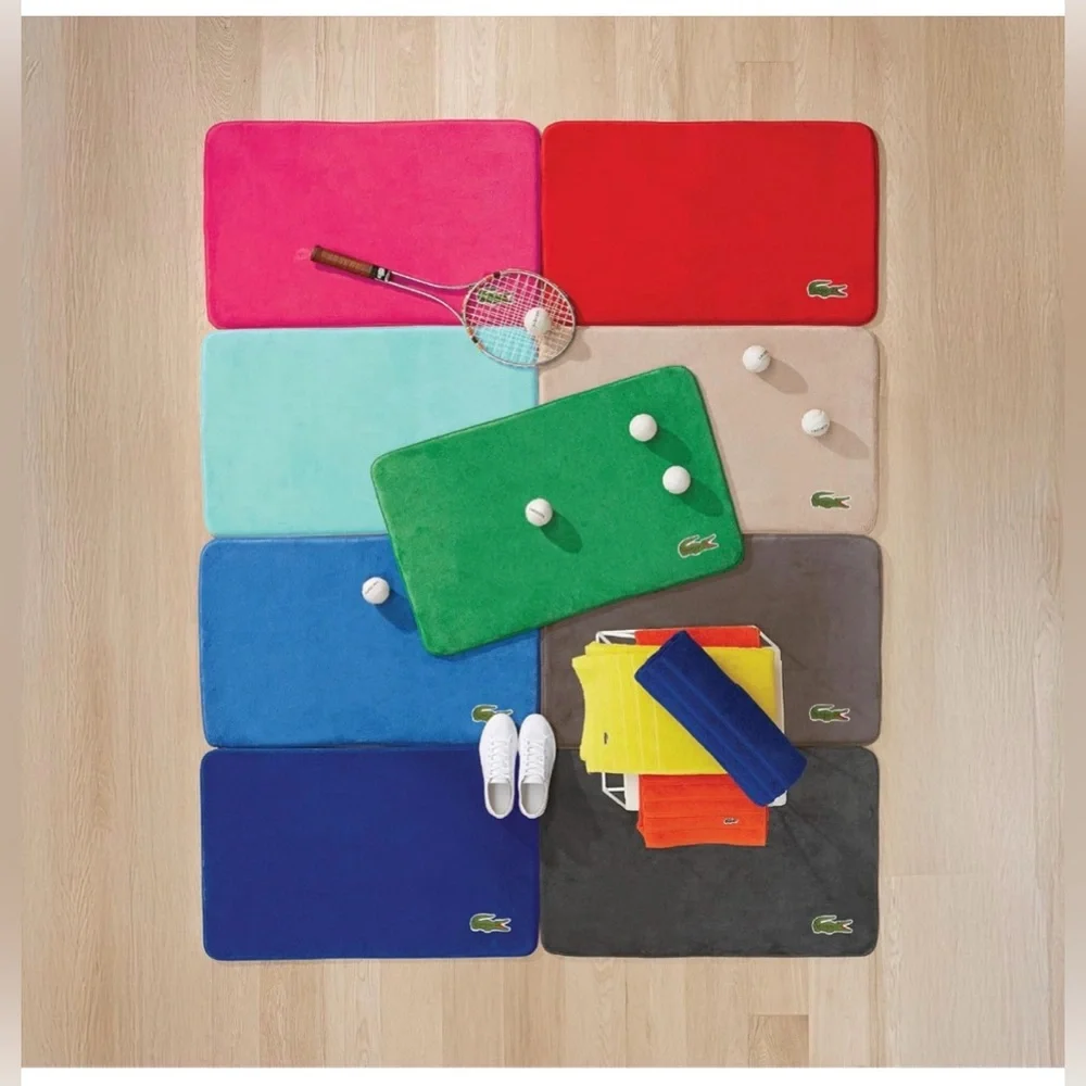 Lacoste Charcoal Memory Foam Bath Mat